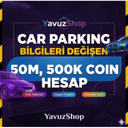  50M Para 500K Coinli CPM Hesap  Oto Teslimat